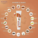 Vicco Vajradanti Ayurvedic Herbal Toothpaste by Vicco – 70 Year Legacy of Ayurveda, Cinnamon Flavour, with 18 Ayurvedic Herbs & Barks, 100% Natural, Vegan, Fluoride-Free & Cruelty-Free – 7 oz (3 Pack) by CozyNest Decor