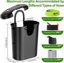 Riokko Garden Hose Holder Bucket, Hose Storage, Water Hose Storage for Outside, Hose Box Fits 25FT Heavy Duty/100FT Expandable/50FT Flat/50FT Stainless Steel Hoses, Hanging Handle & Drain Hole Design by GreenHaven Gardens