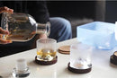 The Peaks Heavy Crystal Whiskey Glasses Gift Set of 4, Thick Freezable Bourbon Glass 1lb Each, Premium Whiskey Gifts for Men, Frozen Crystal Chills Cocktails, 10 oz by CozyNest Decor