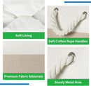 Bidtakay Large Storage Baskets for Organizing Fabric Closet Organizers Storage Bins with Handles 3-Pack 16x11.8x11.8 Inch Collapsible Baskets for Shelves Clothes Home Organization L-White&Beige by CozyNest Decor