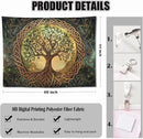 keowhsf Tree of Life Tapestry – Fantasy Forest Nature Landscape Wall Art with Mystic Green Aesthetic, Large Wall Hanging for Bedroom, Living Room, Home Decor by CozyNest Decor