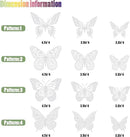 SAOROPEB 3D Butterfly Wall Decor - 48 Pcs, 4 Styles, 3 Sizes - Removable Stickers for Birthdays & Parties by CozyNest Decor