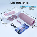 SOWO Outdoor Wireless Portable Bluetooth Speaker, IPX7 Waterproof Speaker, 25W Loud Sound, Bassboom Technology, TWS Pairing, 16H Playtime with Lights - Pink by TinyTreasures Baby Boutique