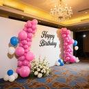 140pcs Dark Pink Round Balloons Different Sizes 18 12 10 5 Inch Latex Balloons for Arch Decoration Party Balloon Kit for Graduation Birthday Party Wedding Balloon Baby Shower Decoration by TinyTreasures Baby Boutique