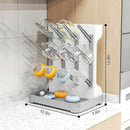 GoMaihe Baby Bottle Drying Rack: Space Saving Vertical Bottle Dryer Holder - Baby Accessories Storage Stand Organize Brushes Pacifiers on Countertop - BPA-Free - Gray by TinyTreasures Baby Boutique