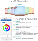 ASAKUKI Smart WiFi Essential Oil Aromatherapy Diffuser, Easy Connect with Alexa and Google Home Phone App Voice Control 700 ml Ultrasonic Diffuser, Create Schedules 7 LED Colors Humidifier by TinyTreasures Baby Boutique