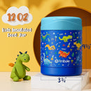 Fimibuke Insulated Kids Food Jar, 2 Pack 12 OZ Bpa Free Stainless Steel Vacuum Thermos for Hot Cold Food, Leakproof Snack Container for School Boys Girls Wide Mouth Toddler Lunch Box for Smoothie Soup by TinyTreasures Baby Boutique