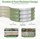 Galvanized Round Raised Garden Bed Outdoor-2Pack Raised Beds for Gardening| Metal Planter Box 2x2x1FT, Green by GreenHaven Gardens