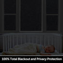 HIDBEA Blackout Window Film,100% Light Blocking Room Darkening Window Privacy Film,Frosted Glass Window Film Heat Control, Removable Window Cover Tint for Day Sleep (Black,23.6in x 6.5ft) by CozyNest Decor