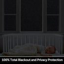 HIDBEA Blackout Window Film,100% Light Blocking Room Darkening Window Privacy Film,Frosted Glass Window Film Heat Control, Removable Window Cover Tint for Day Sleep (Black,17.3in x 13.1ft) by CozyNest Decor
