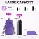 Water Bottle Carrier Bag with Strap, Water Bottle Holder Crossbody Bags for Women Men for Walking, Hiking,Cycling by TinyTreasures Baby Boutique