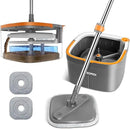 Mop and Bucket Set, Spin Mop with Separate Dirty Water System, Deep-Cleaning Mops for Floors, Versatile Mops for Walls by CozyNest Decor