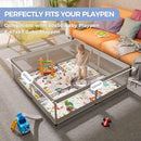 Car Portable Baby Play Mat 50x50 Playpen Mat Upgraded Thicken Baby Floor Play Mat Non-Slip Cushioned Crawling Mat Waterproof Activity Playmats for Babies Toddlers Infants (50x50, Letter Car) by TinyTreasures Baby Boutique