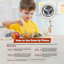 Stainless Steel Plates for Kids, Toddler Plate, Non Toxic Baby Dinnerware, BPA-Free Feeding Tray, Durable, Easy to Clean, Compatible with Dishwasher, Freezer, Microwave by TinyTreasures Baby Boutique