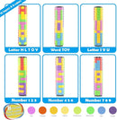 R.Y.TOYS Rotate and Slide Puzzle-Design Patent,Fidget Toys(Restore/Create)-8 Colors,15 Layers-Detach Piece for Quick Play,Brain Teaser,Sensory Toys,Stocking Stuffers,Easter Basket Stuffer Essentials by TinyTreasures Baby Boutique