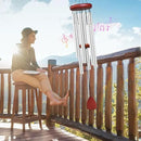 Large Aluminium Wind Chimes Outside, Soothing Melodic Memorial Sympathy Wind Chime, Suitable Outdoor Garden Decor, Gift for Mom Women Neighbors (Silver Wind Chimes-36) by CozyNest Decor