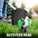 SOYUS Weed Wacker Battery Operated, 12 Inch String Trimmer Cordless, 20V Weed Wacker Electric with Battery and Charger, Lightweight Edger Trimmer with 8 Pcs Replacement Spool Trimmer Lines by GreenHaven Gardens