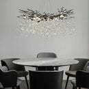 Modern Black Crystal Tree Branch Chandelier,14-Light 40" Black K9 Crystal Chandeliers for Living Room, Round Chandelier for Dining Room,High Ceiling,Kitchen Island,Foyer,Staircase by CozyNest Decor