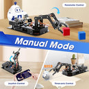4DOF Robotic Arm Kit for Kids Compatible with Arduino IDE, Programming ESP32 Smart Robot Arm Building Kit STEM Educational Desktop Toy with Joystick and Web App Control for Children Ages 8+ and Adults by TinyTreasures Baby Boutique