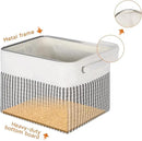 Kntiwiwo Foldable Storage Bin Collapsible Basket 12" x 10" x 9.5" Cube Storage Organizer Bins with Dual Carry Handles for Home Closet Shelves Drawers Organizer, Set of 3, Houndstooth by CozyNest Decor