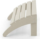 WestinTrends Outdoor Ottoman, Patio Adirondack Ottoman Foot Rest, All Weather Poly Lumber Folding Foot Stool for Adirondack Chair, Widely Used for Outside Porch Pool Lawn Backyard, Sand by CozyNest Decor