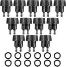 Retisee 12 Pcs 1/4 Inch Drip Irrigation Hose Connectors to 3/4 Inch Garden Faucet Adapter Drip Irrigation System Convert 3/4 to 1/4 Drip Hose Fittings with 12 Washers for Garden Irrigation by GreenHaven Gardens
