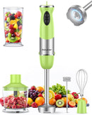 Immersion Blender Handheld 1000W 5 in 1 Corded Stick Hand Blender Kitchen with 12 Speed, BPA-Free, Mixing Beaker, Chopper, Whisk, Milk Frother, Perfect Emulsifier for Soup, Baby Food, Sauce, Puree by TinyTreasures Baby Boutique