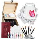 Wine Glass Painting Gift Set - Do it Yourself! - Wine Lover Gift by The Wine Savant