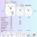 Lumipets Remote Control Silicone Night Light for Kids - Bear Design with 9 Soft Colors & Sleep Timer - Rechargeable, Battery-Operated Lamp for Bedroom | Baby Nursery, Toddler, Girls, Boys by TinyTreasures Baby Boutique