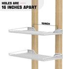 Ultrawall Wall Mounted Storage Shelf for Garage, 2 Pack Metal Shelf Rack, Heavy-Duty Wall Organizer Shelves Suitable for Shop, Shed, Garage 23.5inch x 12inch(White) by GreenHaven Gardens