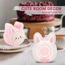 QANYI Bunny Plush Alarm Clock Night Light, Cute Stuffed Animals with LED Display Clock Adjustable Light, Toys for 5-12 Year Old Girls, Kawaii Birthday Gifts for Kids Teens Girls Women by TinyTreasures Baby Boutique