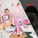 Kids Camera with Flip-up Lens for Selfie & Video, HD Digital Camera with 32GB SD Card, Ideal for 3-8 Years Old Girls Boys on Birthday Christmas Party as Gift(Pink) by TinyTreasures Baby Boutique