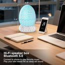 Dragon Egg Alarm Clock with Sunrise Simulation, Wireless Bluetooth Speaker, Portable Touch Control Dragon Egg Night Light, 20 Soothing Sounds, Unique Gift for Kids Adults, Home Desk Decor by TinyTreasures Baby Boutique