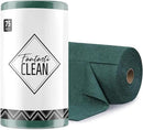 Fantasticlean Microfiber Cleaning Cloth Roll -75 Pack, Tear Away Microfiber Towels, 12" x 12", Reusable, Washable, Scratch Free, Ultra Absorbent Dish Rags for Car, Home, Garage or Shop (Forest Green) by CozyNest Decor