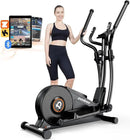 pooboo Elliptical Machine, Elliptical Exercise Machine with 16-Level Resistance&Hyper-Quiet Magnetic Driving System, Elliptical Machine for Home with LCD Monitor&15.5IN Stride, 350LBS Weight Capacity by CozyNest Decor
