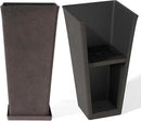 LA JOLIE MUSE 30 inch Tall Planters Set of 2, Indoor/Outdoor Rectangular Large V Shaped Taper Planters for Front Door by CozyNest Decor