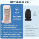 Mynt FSA HSA Eligible Foldable Back Massager, Chair Massager with Soothing Heat, Flexible Massage Chair Pad with Soft S-Curve Longer Track Adjustable Pillow for Diverse Body Contours, FSA/HSA Approved by CozyNest Decor