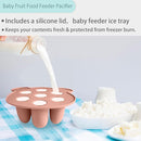 Silicone Baby Food Freezer Tray with Teething Popsicle Molds - Baby Fruit Feeder and Breastmilk Teether Combo by TinyTreasures Baby Boutique