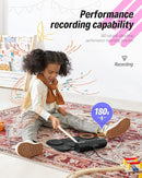 Donner Electronic Drum Set, 7 Pads Electric Drum Pad Roll Up Quiet Drum Pad Built-in Speaker, 40 Drum Lessons Included, Kids Holiday Christmas & Birthday Gift Instrument Toys(DED-20) by TinyTreasures Baby Boutique