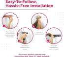 EXTRA GRIP Mop & Broom Holder Wall Mount - Wall Hanging Garden Tool & Utility Closet Organizer, Mop & Broom Hook, Broom Hanger Wall Mount, Mop Broom Organizer, Wall Mounted Broom Rack Mop Storage by CozyNest Decor
