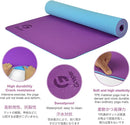 Yoga Mat Non Slip, Eco Friendly Fitness Exercise Mat with Carrying Strap,Pro Yoga Mats for Women,Workout Mats for Home, Pilates and Floor Exercises by TinyTreasures Baby Boutique