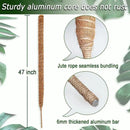 Bendable Moss Pole, 47 Inch Moss Poles for Plants Monstera, Tall Moss Poles for Climbing Plants Indoor, Large Moss Pole Support, Garden Trellis Plant Stand Stakes for Potted Plants, Pothos by GreenHaven Gardens