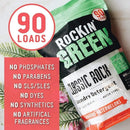Rockin' Green Classic Rock Laundry Detergent (90 Loads), Plant based, All Natural Laundry Detergent Powder, Vegan and Biodegradable Odor Fighter, Safe for Sensitive Skin, 45 oz (Smashing Watermelons) by TinyTreasures Baby Boutique