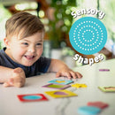 Chuckle & Roar - Matching+ Wooden Sensory Shapes - Logic Puzzles - Premium Wood Construction - Flat Board Puzzle Pieces for Ages 6 and up by TinyTreasures Baby Boutique