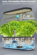 inbloom 12 Pods Hydroponics Growing System Kit, Herb Garden Planter Indoor Kit, Indoor Gardening Hydroponics Growing System with Pods, 4.2L Water Pump, Height Adjustable, Gifts for Woman, Black by GreenHaven Gardens