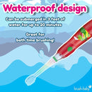 Brush‑Baby - KidzSonic Dinosaur Kids Electric Toothbrush for Ages 3+ with Disco LED Lights, Gentle Sonic Vibrations, 2-Minute Smart Timer & 30‑Second Pulse Reminders – AAA Battery Included by TinyTreasures Baby Boutique