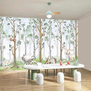 WFBHUA-Kids Wallpaper Watercolor Forest Cartoon Animals Wall Murals Suitable for Nursery Boys Girls Bedroom Room (Not Peel and Stick) by CozyNest Decor