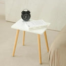 AWASEN Side Table, Small End Accent Table for Living Room Bedroom Office Small Spaces, Modern White Side Table Nightstand with Solid Wood, Easy Assembly, (White) by CozyNest Decor