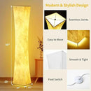 BLUEYE Floor Lamp,1800Lumens,RGBW 2700K-6500K,Remote Control,2 X 80W Equivalent,E26 Base,Color Changing Standing Lamp for Living Room Bedroom,Duppon Paper,60in by CozyNest Decor