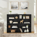 71 Inch Tall 8-Shelf Bookcase, Wood Bookshelf Storage Organizer Adjustable Shelf for Home Office Living Room, Converts into Two 4-Shelf Bookshelves, Black by CozyNest Decor